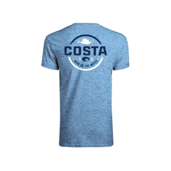 Летняя голубая футболка Costa Tech Insignia Sailfish Techinsai-crbодежда платье рубашка одежда