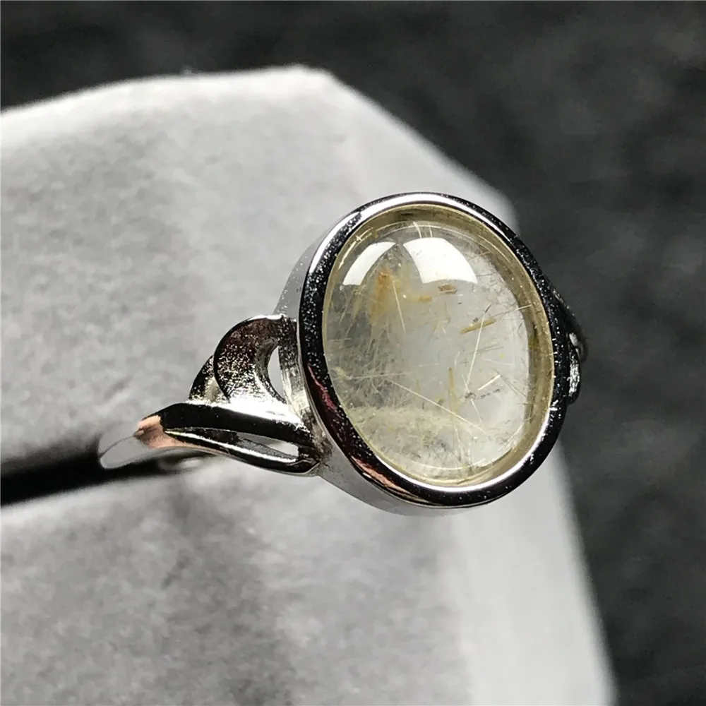 Gold Rutilated Quartz Ring (79)