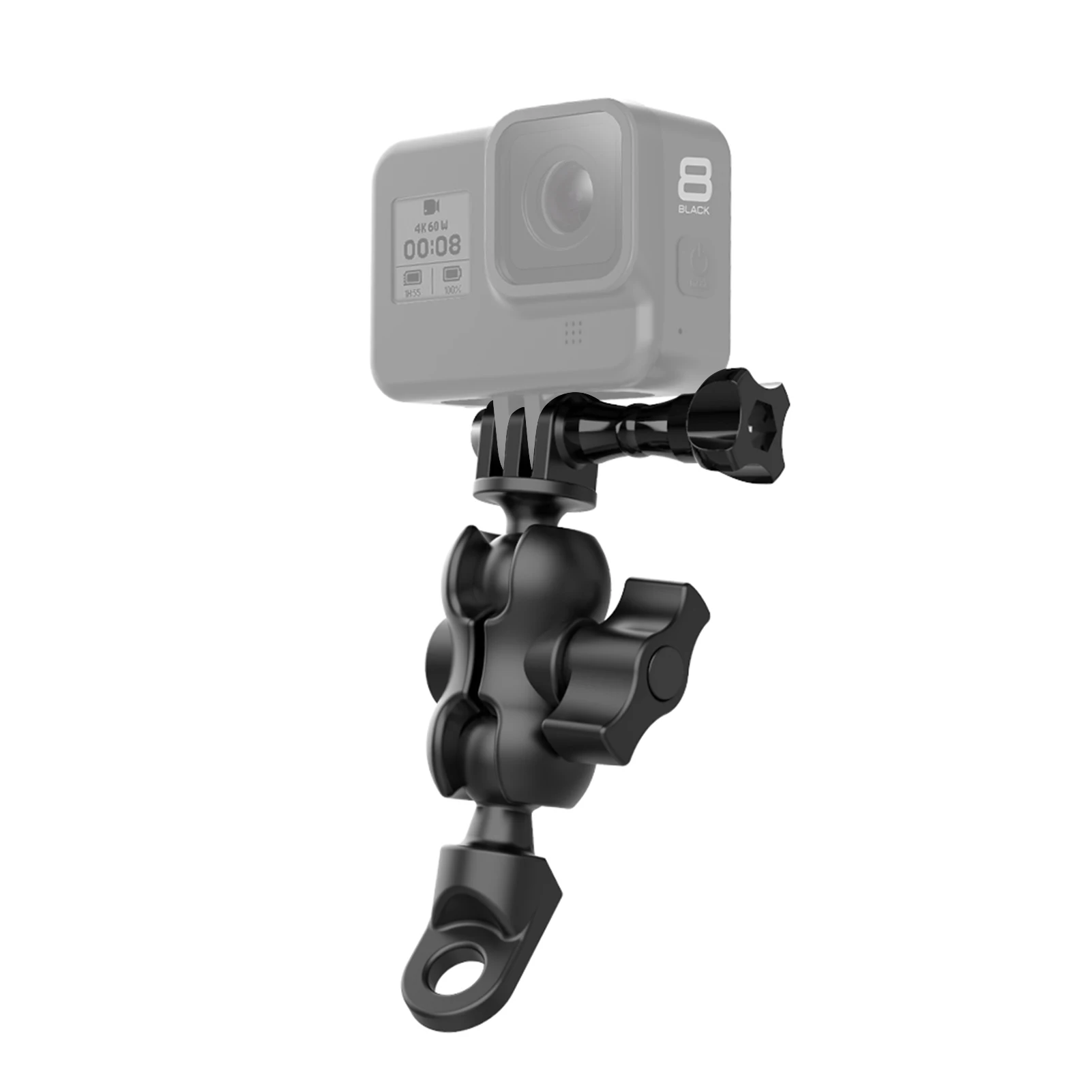 Action Kamera Mount Adapter Motorrad Rückspiegel Montage Halterung 360 °  Rotation für GoPro Hero 9/8/7/6/5 Sport Kameras