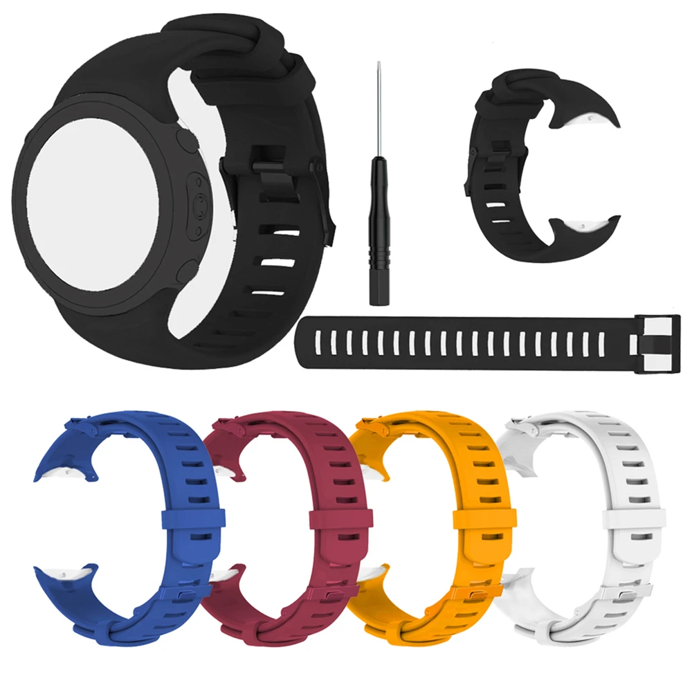 Мягкий силиконовый ремешок для Suunto D6 Dive/ D6i сменный Браслет смарт-часов 25 мм |