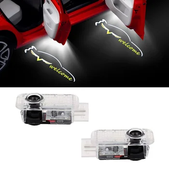 

2pcs Angel Wing Emblem Projector Light Car Door Entry Step Logo Warning Ghost Shadow Light For Porsche Cayenne Car Styling