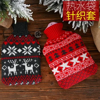 

New Christmas Decorations Knitted Warm Waist Warm Hands up Hot Water Bag Creative Home Gifts Portable Supplies