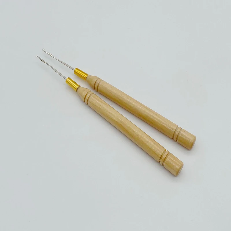 Hair extensions tool wood hook pulling needle 20 pcs for 2.9mm nano ring