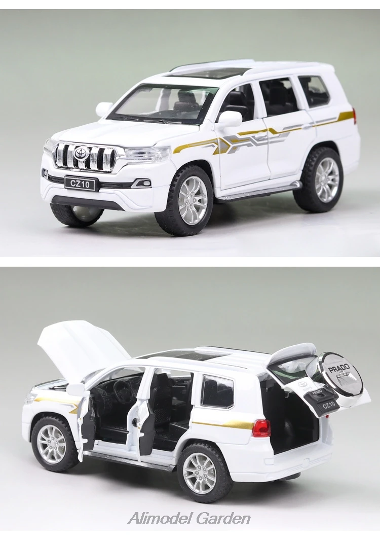 1/32 Toyota PRADO SUV Diecasts& Toy Vehicles модель автомобиля со звуком и светильник коллекция автомобиля игрушки для мальчика Детский подарок на день рождения