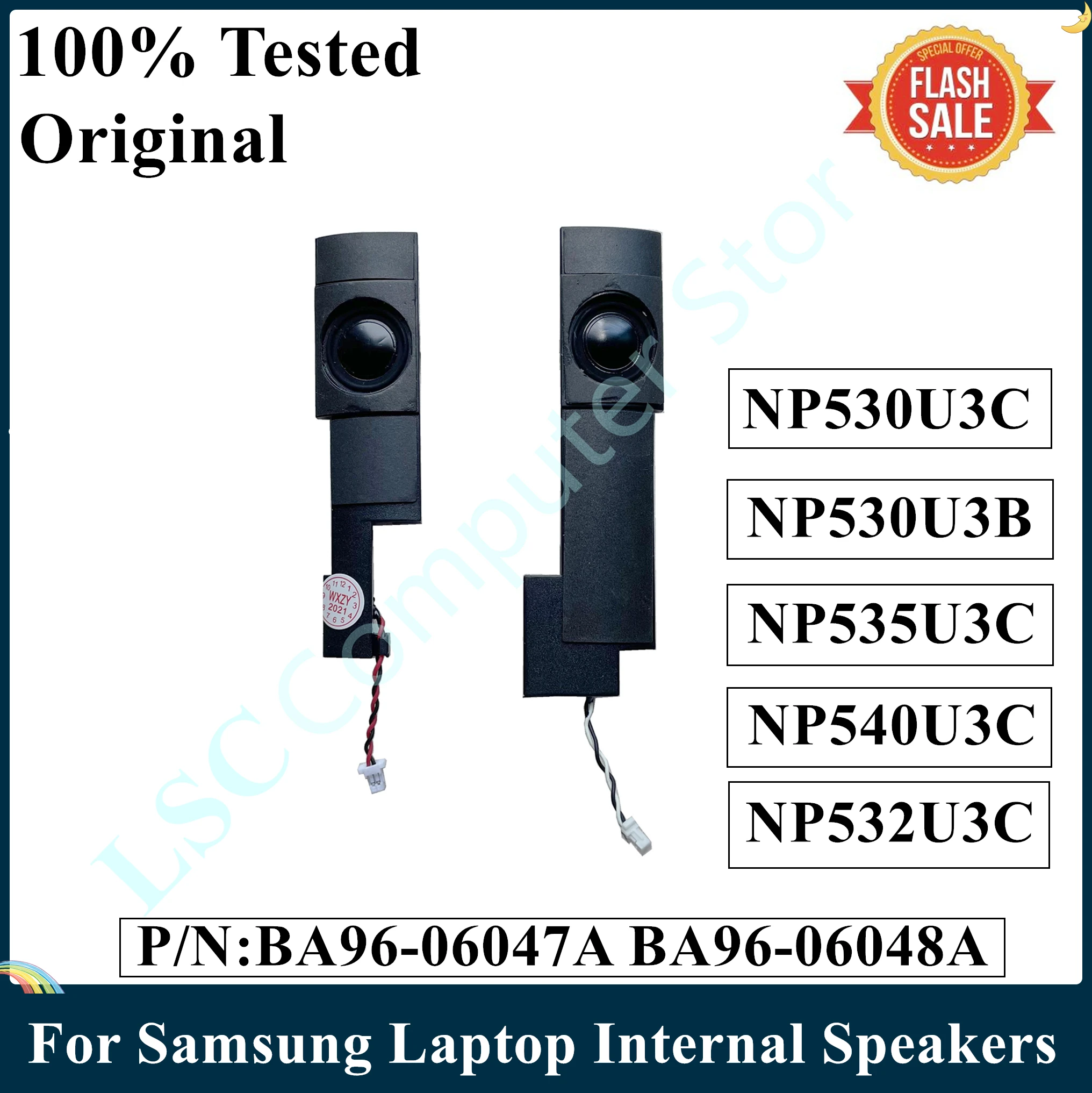Оригинал LSC для Samsung NP530U3C 530U3C NP530U3B NP535U3C NP540U3C NP532U3C Внутренние Динамики ноутбука |