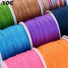 95m/Roll 0.8mm 28 Colors Nylon Thread Cord String for DIY Making Bracelet Necklace Handmade Craft Accessories