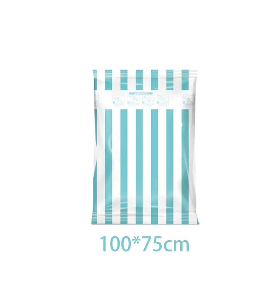 Промо-акция! 1 шт. 11 шт./компл. Вакуумный пакет комплект многоразовые с рисунком "Подсолнух" утолщенной Вакуумный пакет для хранения вакуумные пакеты для одежды сумка - Цвет: 100x75cm