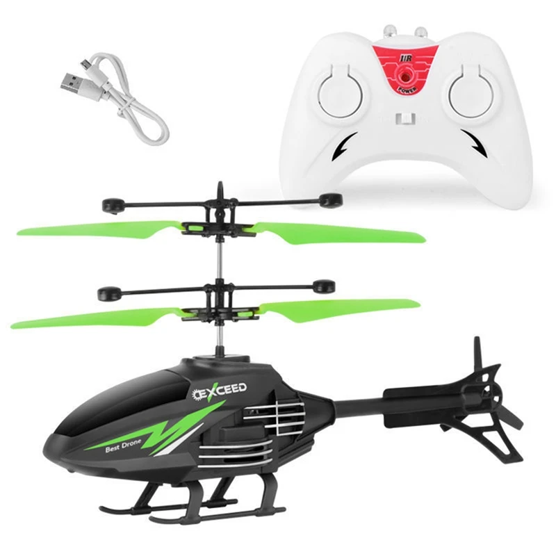 Blue Christmas Gifts for Kids Mini RC Infrared Induction Remote Control Flying Helicopter 2CH Gyro RC Drone with Remote Controller for Indoor and Outdoor Games RC Helicopters