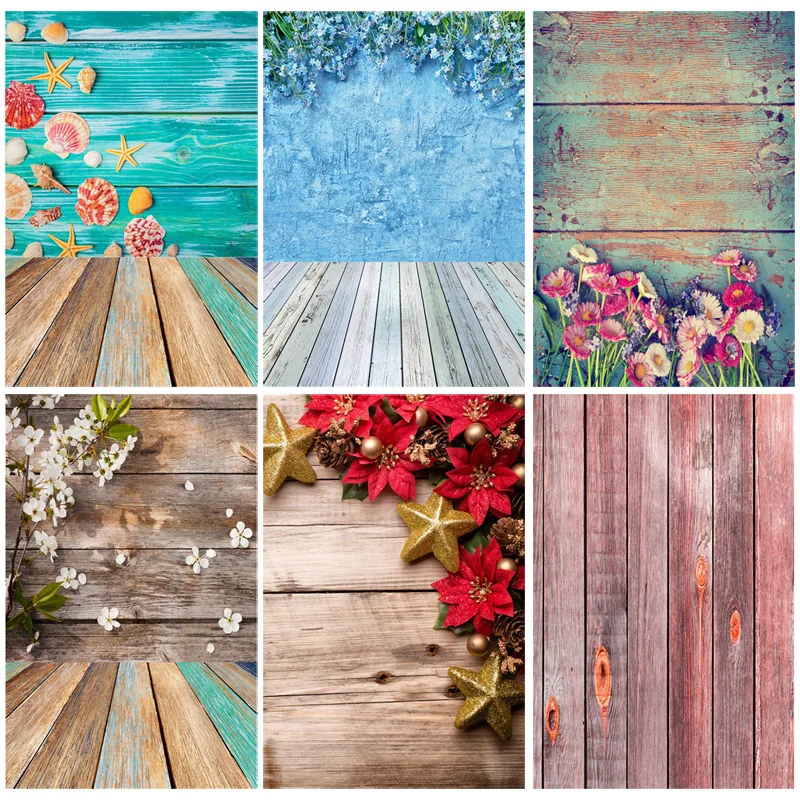 

Vinyl Custom Photography Backdrops Prop Wooden Planks Theme Photography Background 191106BC-01
