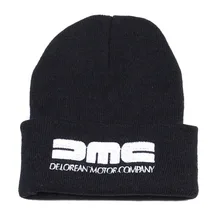 Бренд delorean motor company Beanies, шапка «Назад в будущее», модные зимние теплые вязаные шапки унисекс