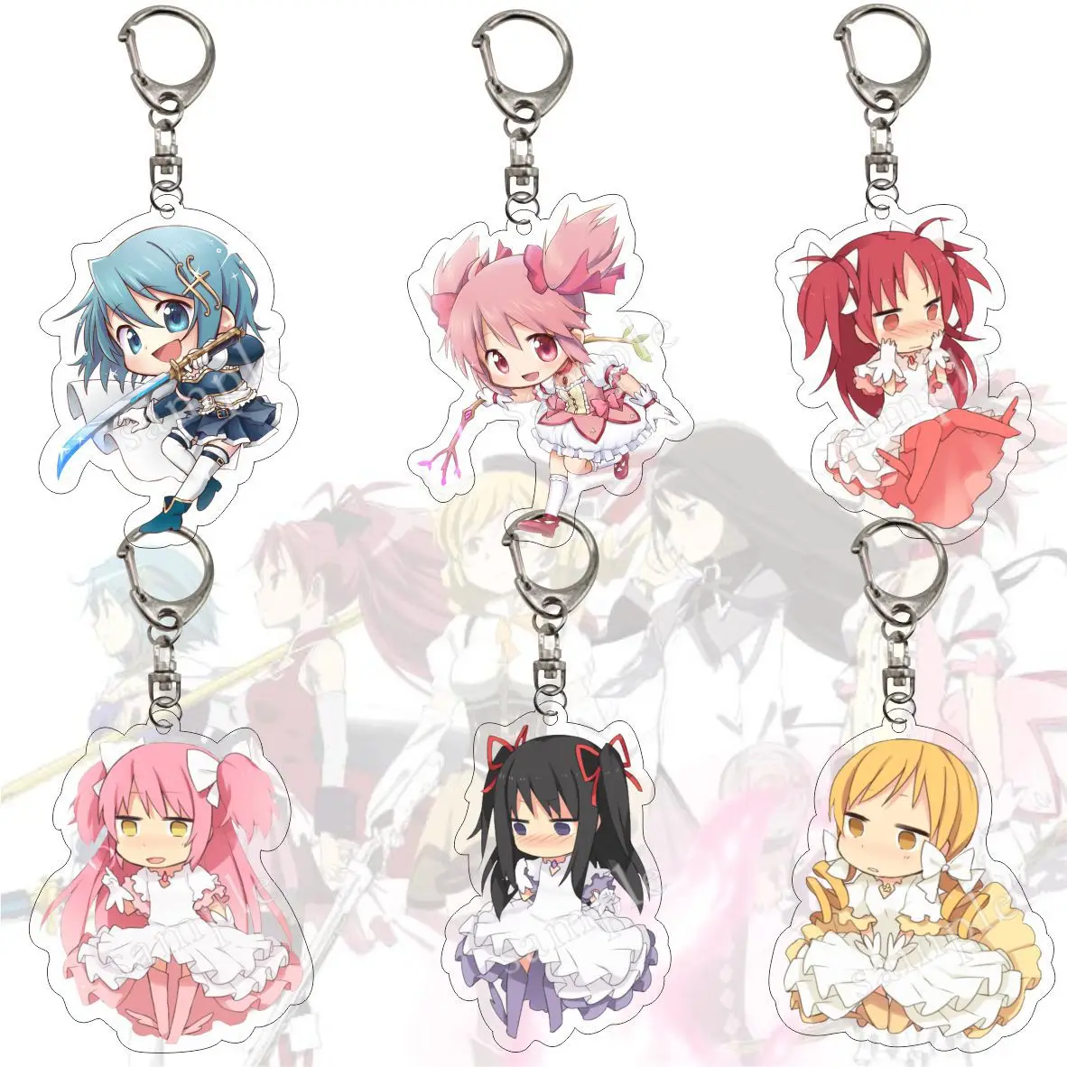 Брелок для ключей в стиле аниме Puella Magi Madoka Magica Q милые фигурки Kaname Akemi Homura