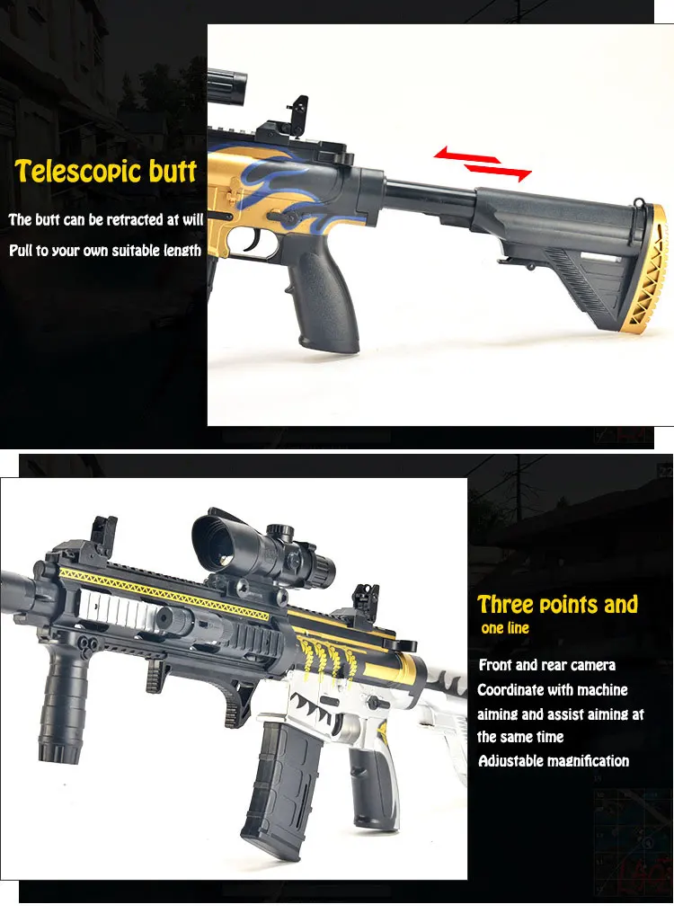 Manual  Electric Dual Modes Water Bullet Gun Large Size Infrared Water Darts Gun Toy Boys Sniper Rifle Outdoor Shooting Toys (9)