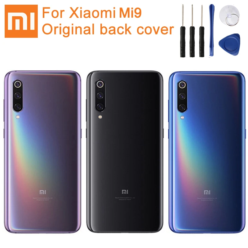 

Original XiaoMi Glass Battery Rear Case For Xiaomi Mi9 M9 Phone Battery Backshell Back Cover Cases Back Battery Cover