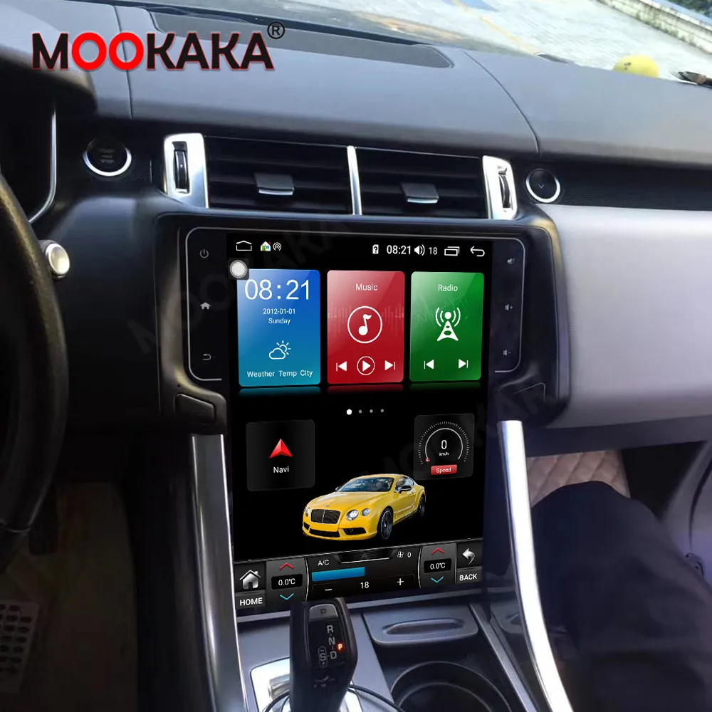 Автомобильный мультимедийный плеер в стиле Tesla Android 9 0 с GPS-навигацией для Land Rover