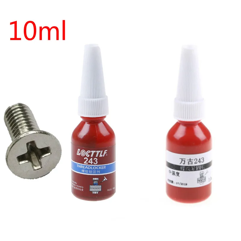 

1PC Screw Glue Thread Locking Agent Anaerobic Adhesive 243 Glue 10ml Oil Resistance Fast Curing