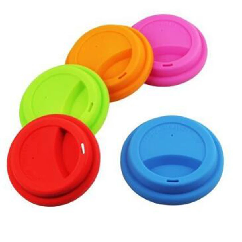 Silicone Solid Leakproof Insulation Tea Cup Lid Coffee Sealing Anti-Dust Cover 