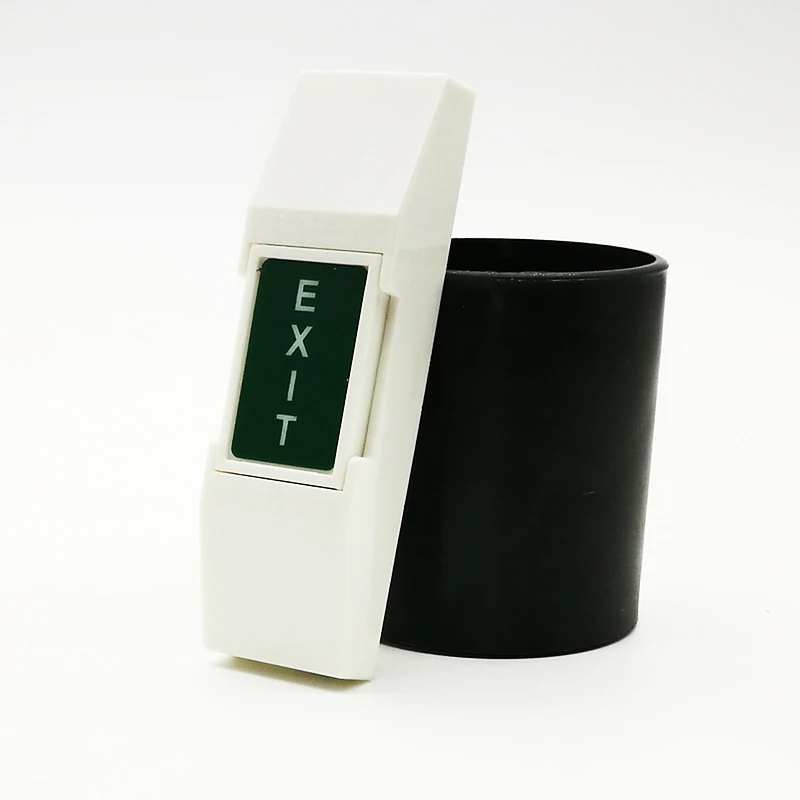 

NO/NC/Com Contact Exit Button Mini size plastic access control system exit button Slim exit switch