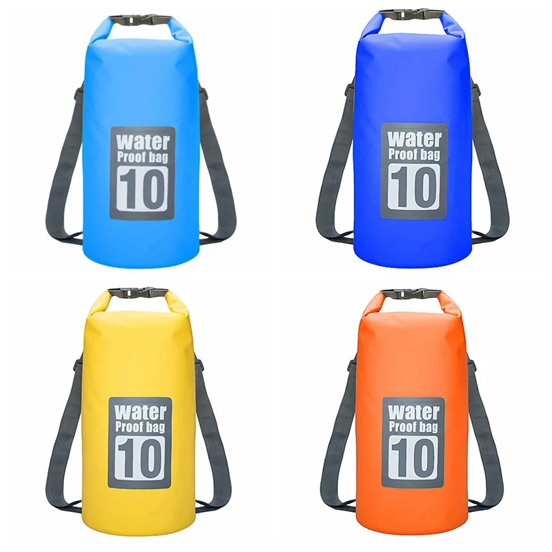 

Floating Waterproof Dry Bag 10L Pack Roll Top Sack Swimming Rafting Kayaking Drifting Backpack For Camping Hiking Beach Fishing