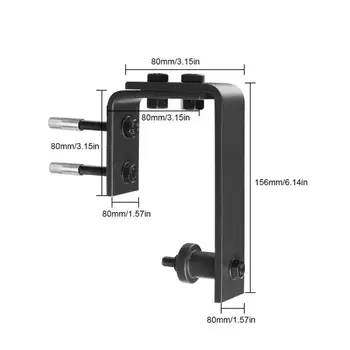 

Newly Steel Bypass Bracket Wall Mount Sliding Barn Doors Hardware Rack Parts Kit