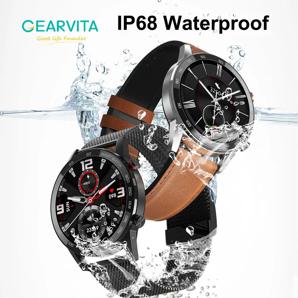 [ES] NO.1 DT95 SmartWatch IP68 Водонепроницаемый вызовов через Bluetooth 360*360 ЭКГ Измерение