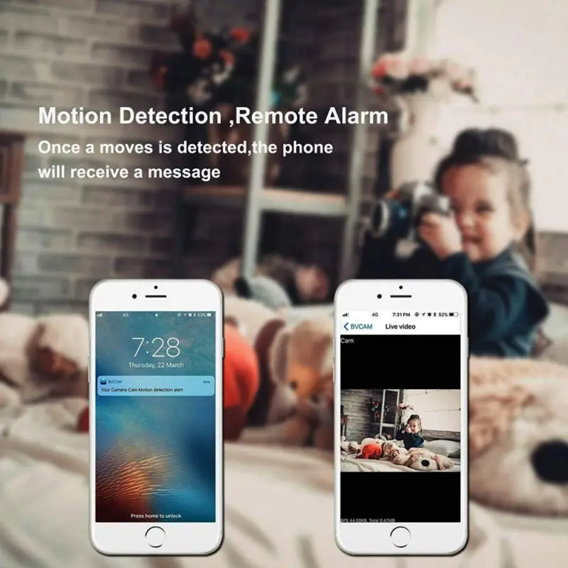 mini camera wifi 1080P Night Vision Remote Control Video-Recorder IP camera security smart home  (1)