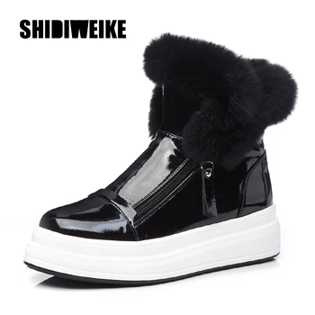 

Winter Fashion Women's Cotton Shoes Outdoor Keep Warm Women Snow Boots Trend Sneakers High Quality Women Shoes V206