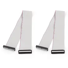 Uxcell IDC провод плоский ленточный кабель 20 см длина 40Pin 2 шт