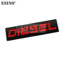 Sleek 3D Metal Chrome Diesel Car Emblem Badge (Style 3)