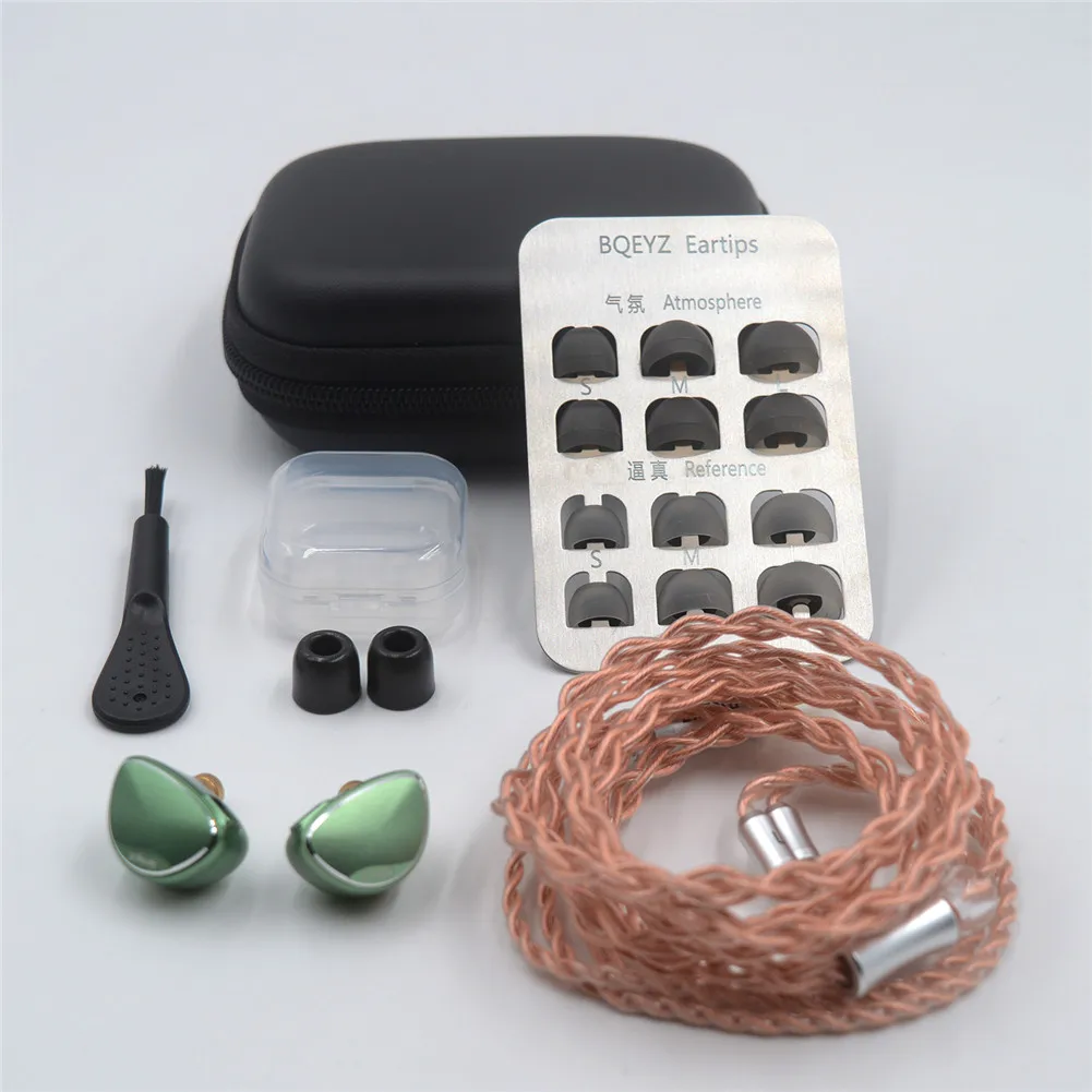 BQEYZ Spring 2 Triple Hybrid Driver 1BA 1DD 9 пьезоэлектрические наушники HiFi монитор спортивные с