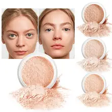 Qibest стойкий контроль жирности лица макияж Рассыпчатая пудра для лица консилер косметика