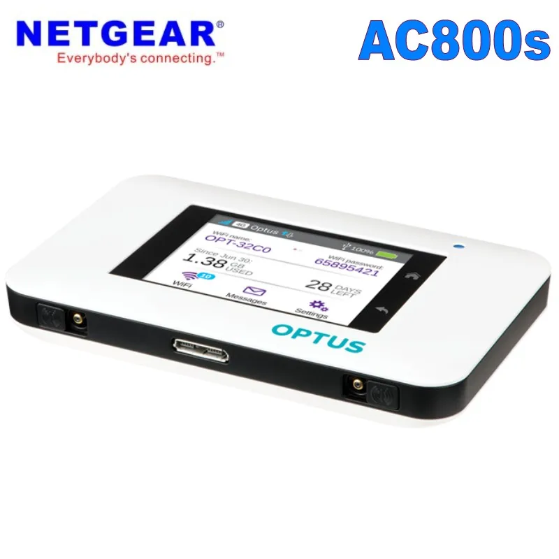 Unlocked Aircard AC800S Optus 4G Cat11 600mbps