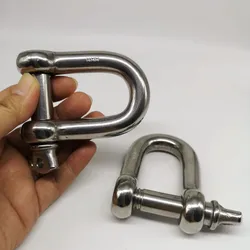 Manille M14 en acier inoxydable 304 d dee, de haute qualité, antirouille, 2 pièces 