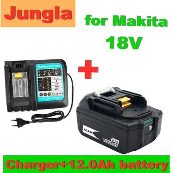 

Original 18V 12.0Ah Rechargeable Battery 12000mah Li-Ion Battery Power Tool Battery for MAKITA BL1880 BL1860 BL1830+3A Charger