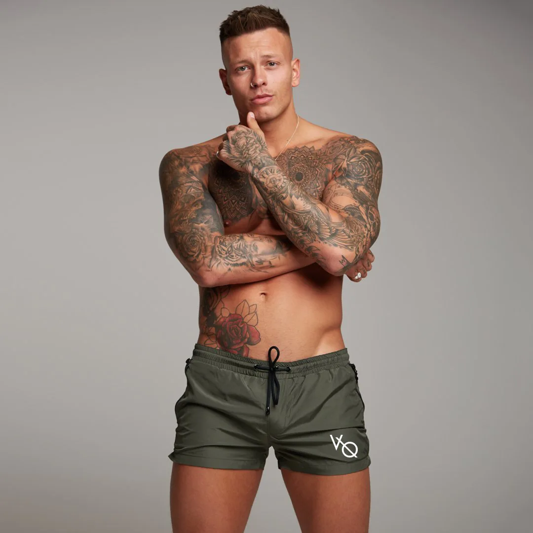 

2019 Summer MEN'S Casual Pants Muscle Fitness Shorts Brothers Sports Running Beach Shorts