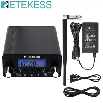

Retekess TR508 Wireless Mini FM Radio Broadcast Transmitter Stereo Station Transmitter for Drive-in Church