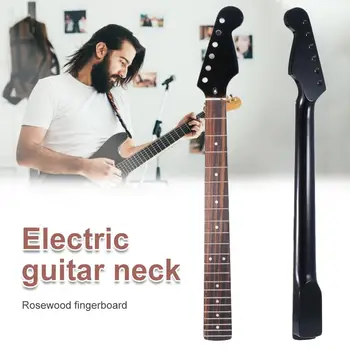 

22 Fret Replacement Maple Neck Rosewood Fingerboard Fit for Strat ST Stratocaster (Black)