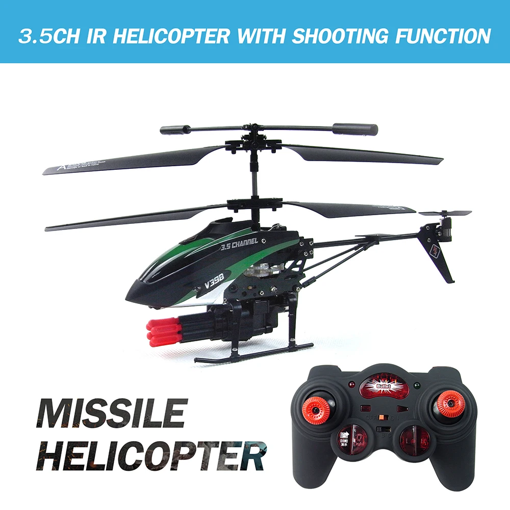 Радиоуправляемый вертолет V757 мини Дрон Telecommande 3.5CH contexit en гироскоп RTF RC Helicoptero