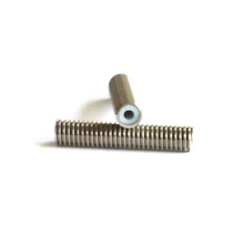 Peças de Impressora Anet 3D MK8 M6 * 30mm Bico Extrusora Garganta de Aço Inoxidável Tubos De Tubos de Teflon 1.75 milímetros impressora de filamento 3D(China)