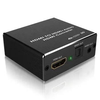 

HDMI o Converter,4K x 2K HDMI to HDMI and Optical TOSLINK SPDIF+3.5mm Stereo o Extractor Converter HDMI o Splitter A