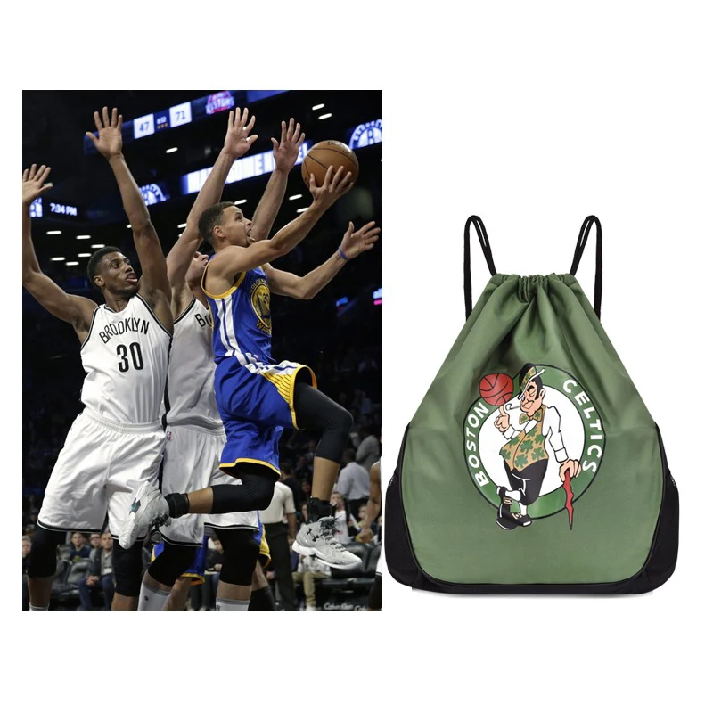 Drawstring Backpack Sports Gym Bag for Women Men Children Large Size Sackpack With Water Bottle Mesh Pockets For Men Women Boys