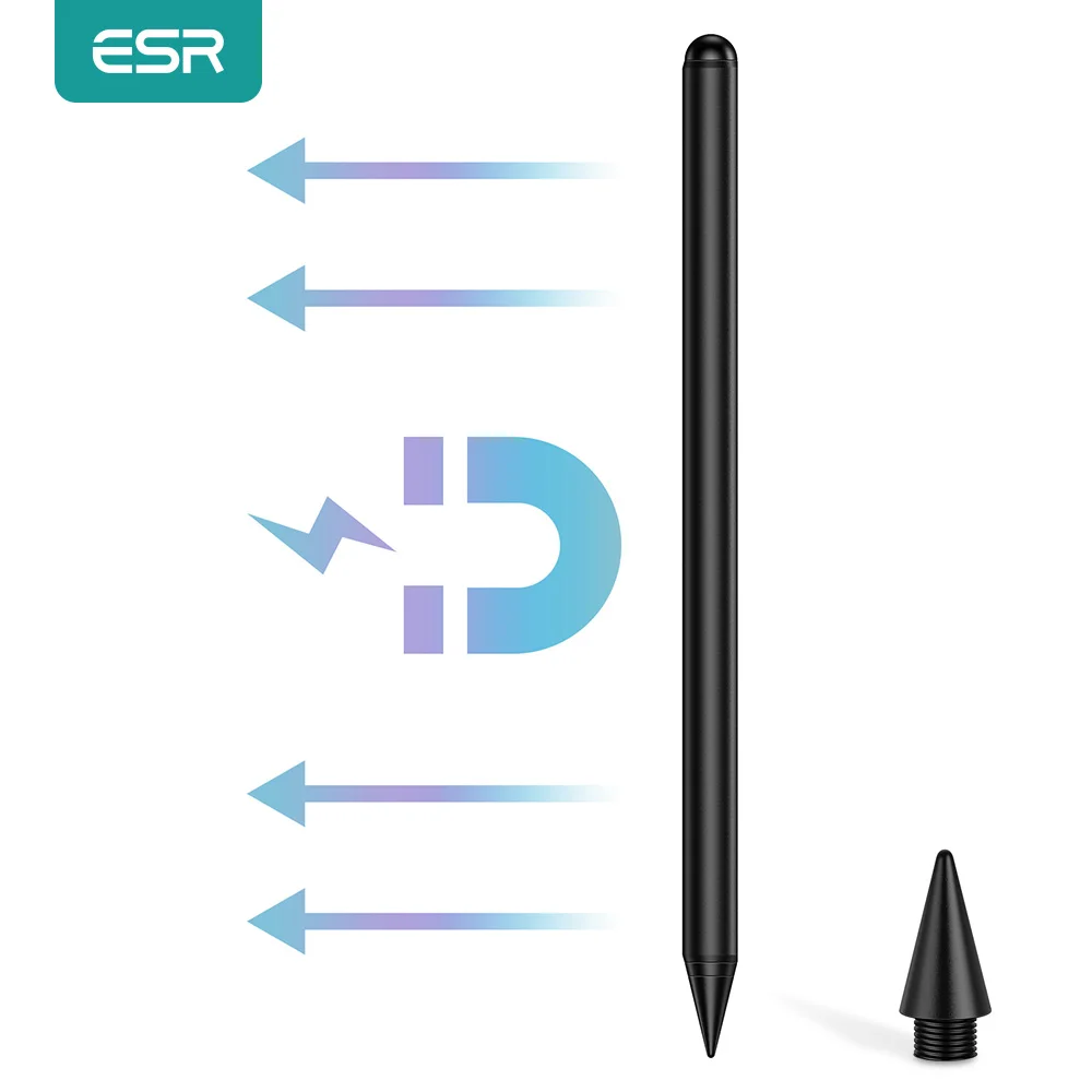 

ESR для iPad карандаш, стилус, ручка магнитный стилусы карандаш для iPad Air 4/iPad 8th/iPad Pro 2020 отзывчивый Цифровой Стилус для планшета