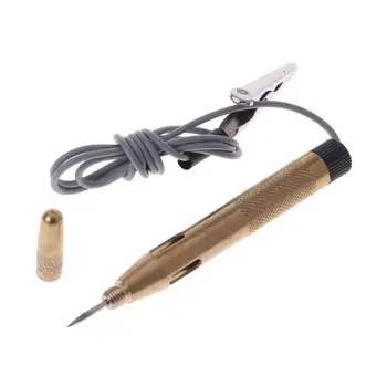 

DC 6V-24V Car Circuit Tester Probe Light System Test Probe Lamp Auto Light Lamp Voltage Test Pen Detector Copper Diagnostic Tool