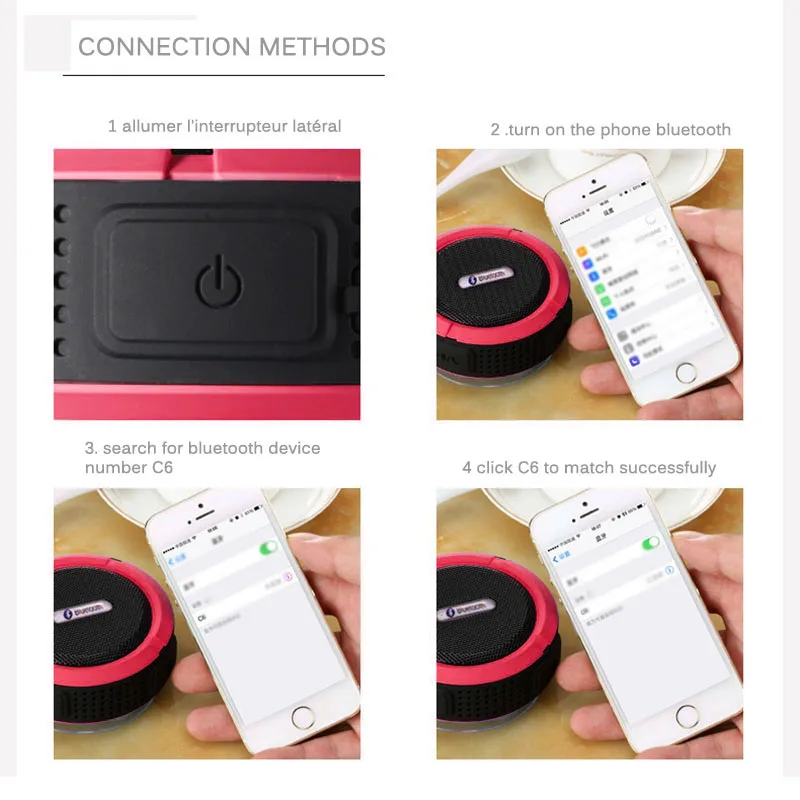 Bluetooth Динамик Hands-Free Душ динамик водонепроницаемый динамик стерео звук беспроводной динамик в микрофон с ударопрочный пылезащитный