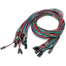 10 шт. 3d принтер кабель 70 см 3Pin кабель набор женский-Женский Перемычка провод для Arduino 3d принтер Reprap профессиональный