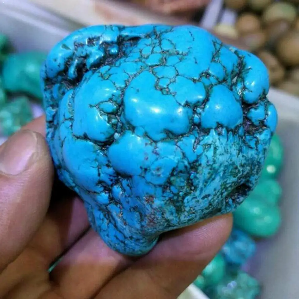Natural Turquoise Mineral Bare Stone Mineral Crystal Stone 35cm Natural Fossils Natural Stone