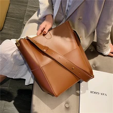 Burminsa, винтажные женские сумки на плечо с широким ремешком, дизайнерские сумки Unqiue, большие вместительные Сумки из искусственной кожи, женские сумки-мессенджеры, зима