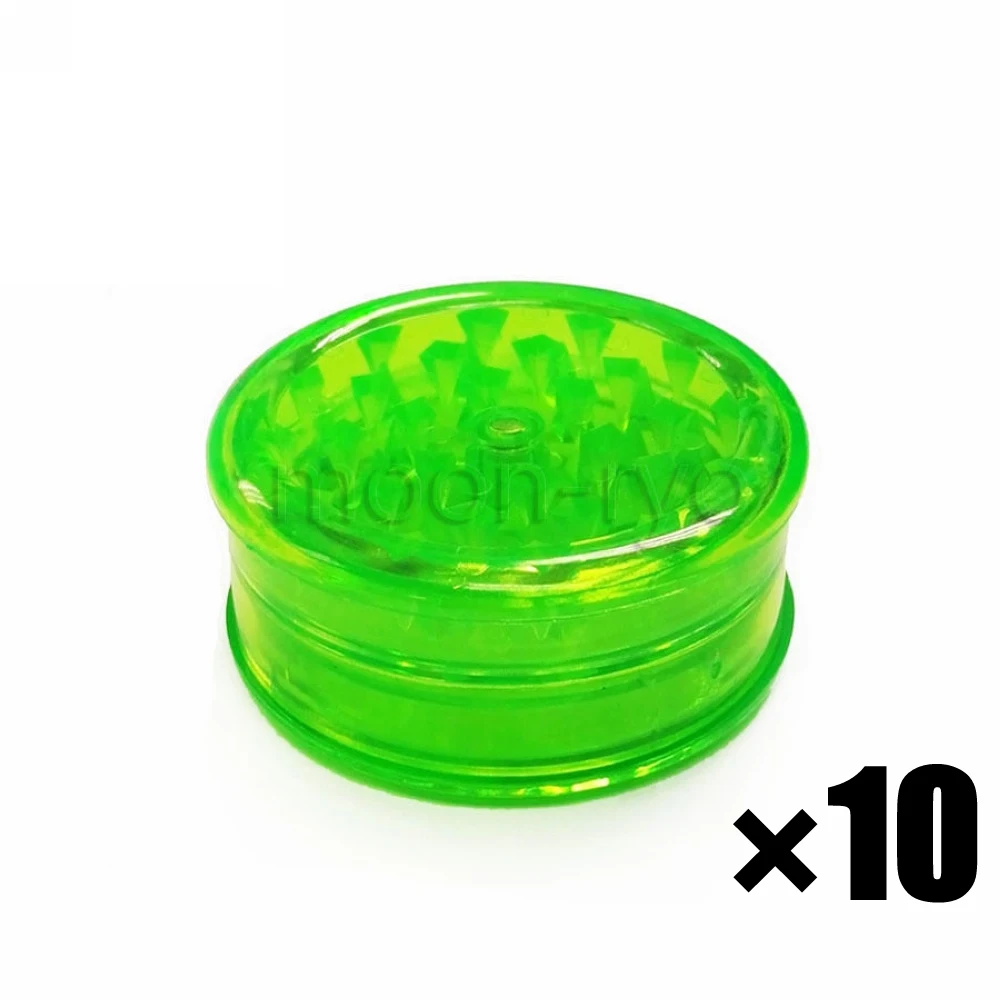 

MOON Green 2 Layers ABS Plastic Crusher Tobacco Smoke Herb Spice Grinder