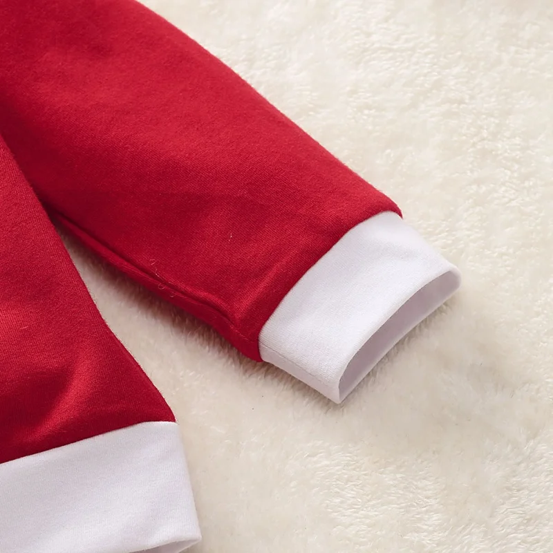 Одежда для маленьких мальчиков и девочек комплект из 3 предметов, Рождественская блузка с длинными рукавами и рисунком, блузка с принтом топы+ штаны+ шапка, Детский костюм