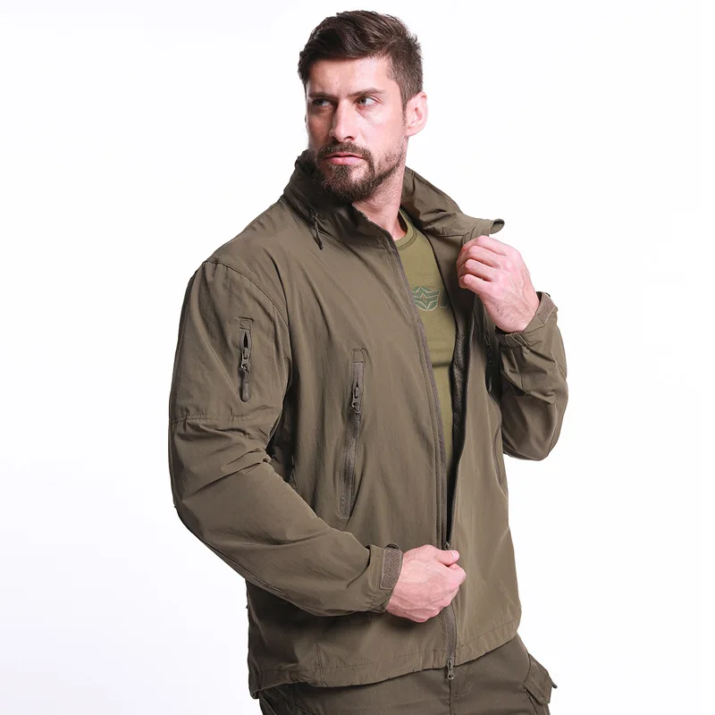 Новая мужская уличная мягкая ветрозащитная куртка для альпинизма, кемпинга, рыбалки, военная тактическая куртка для охоты, зимние куртки