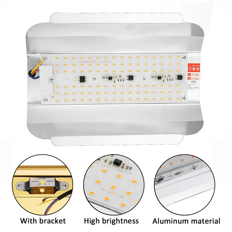 LED Grow Light 50W 100W Full Spectrum Phyto Flood lights Iodine Lamp AC 220V LED Grow Lamp Waterproof ip65 Support